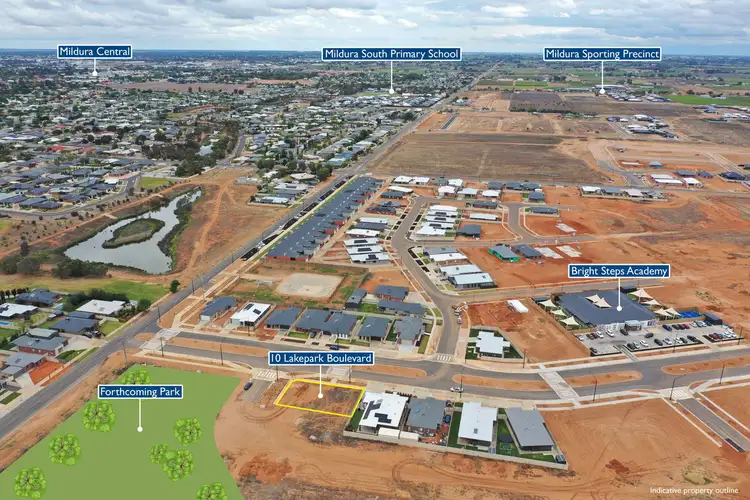 Main view of Homely land listing, 10 Lakepark Boulevard, Mildura VIC 3500