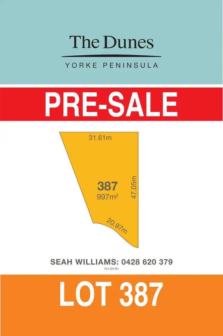 Main view of Homely land listing, Lot 387 Sunrise, Port Hughes SA 5558