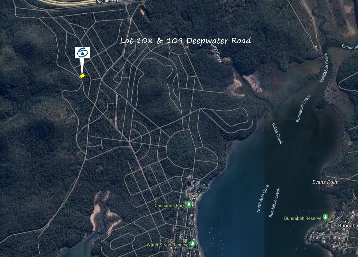 Main view of Homely land listing, Lot 108-109 Deepwater Road, North Arm Cove NSW 2324