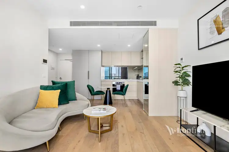 Third view of Homely apartment listing, 2405/105 Batman Street, West Melbourne VIC 3003