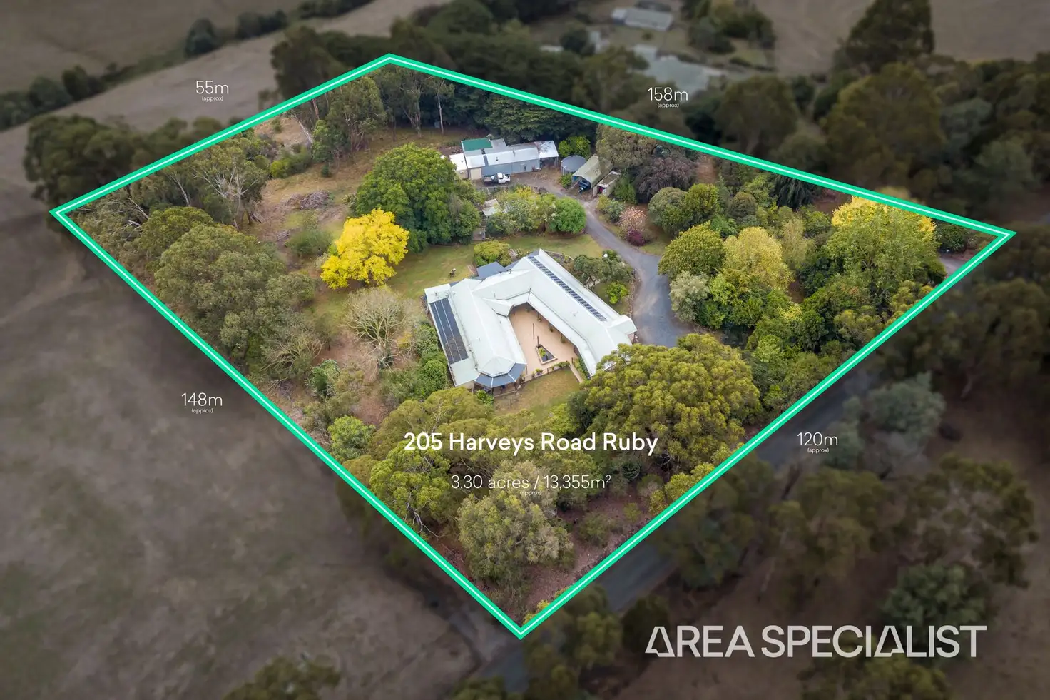 Main view of Homely rural property listing, 205 Harveys Road, Ruby VIC 3953