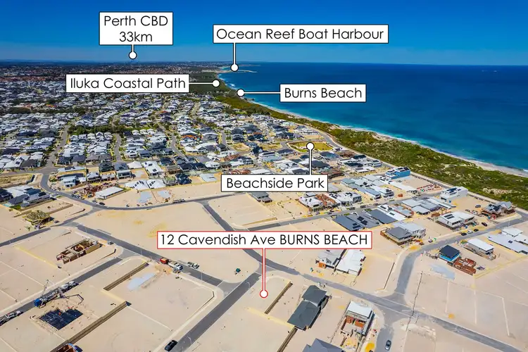 Main view of Homely land listing, 12 Cavendish Avenue, Burns Beach WA 6028