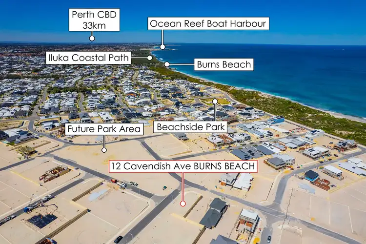 Second view of Homely land listing, 12 Cavendish Avenue, Burns Beach WA 6028