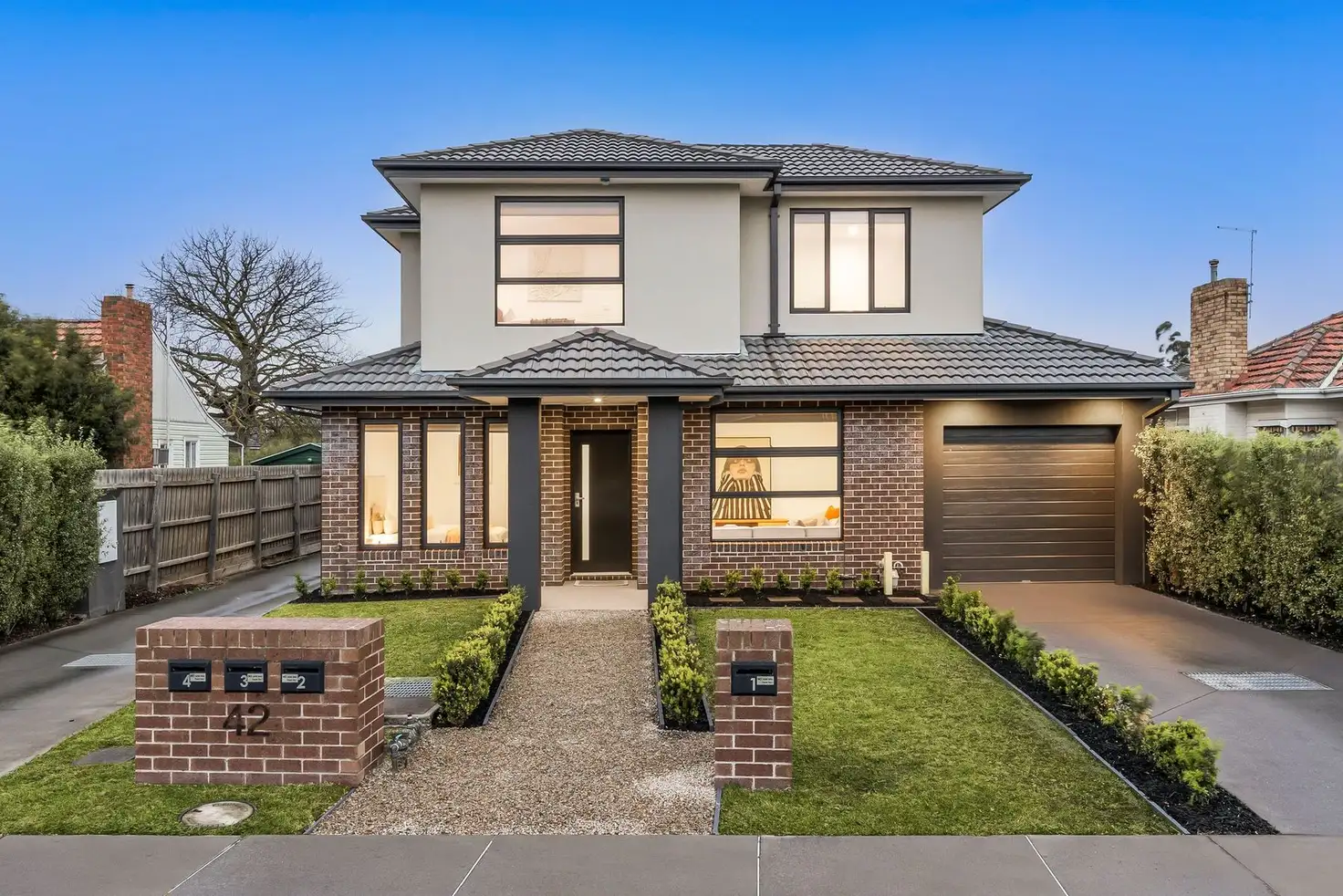 Main view of Homely townhouse listing, 1/42 Manoon Road, Clayton South VIC 3169