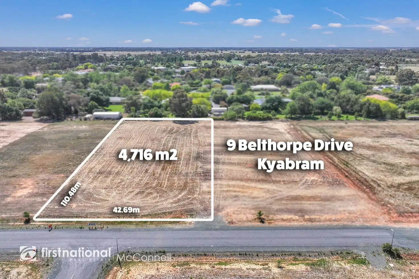 Main view of Homely land listing, 9 Belthorpe Drive, Kyabram VIC 3620