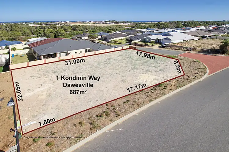 Second view of Homely land listing, 1 Kondinin Way, Dawesville WA 6211