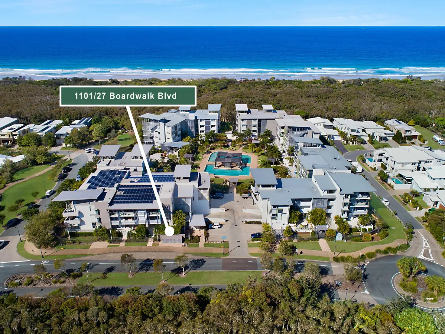Main view of Homely apartment listing, 1101/27 Boardwalk Boulevard, Mount Coolum QLD 4573
