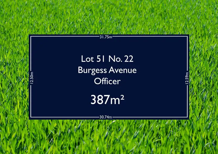Third view of Homely land listing, Lot 51, 22 Burgess Avenue, Officer VIC 3809