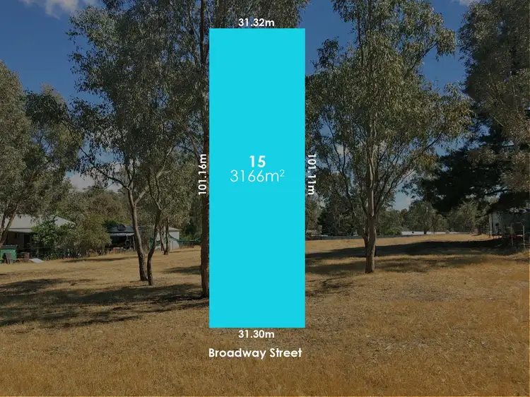 Main view of Homely land listing, 15 Broadway Street, Lockwood South VIC 3551
