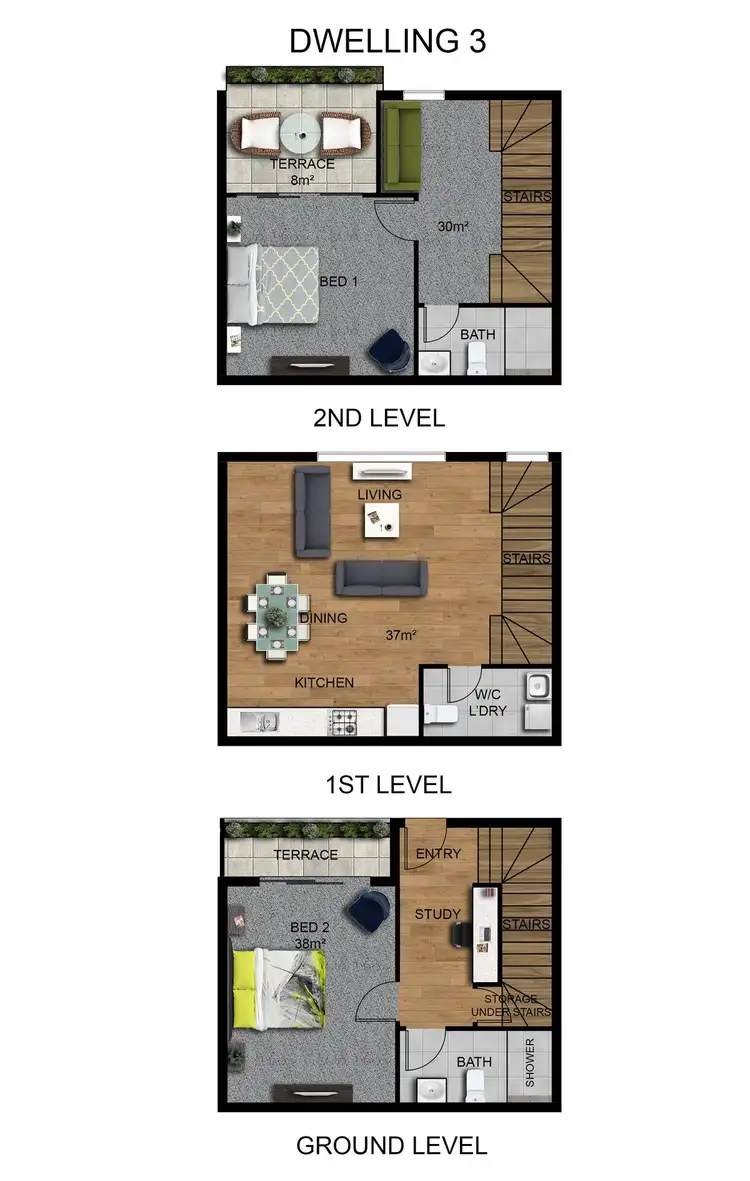 Fourth view of Homely townhouse listing, 28 Lethbridge Street, Moonee Ponds VIC 3039