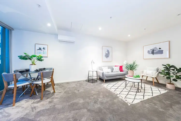 Second view of Homely apartment listing, 1408/25 Wills Street, Melbourne VIC 3000