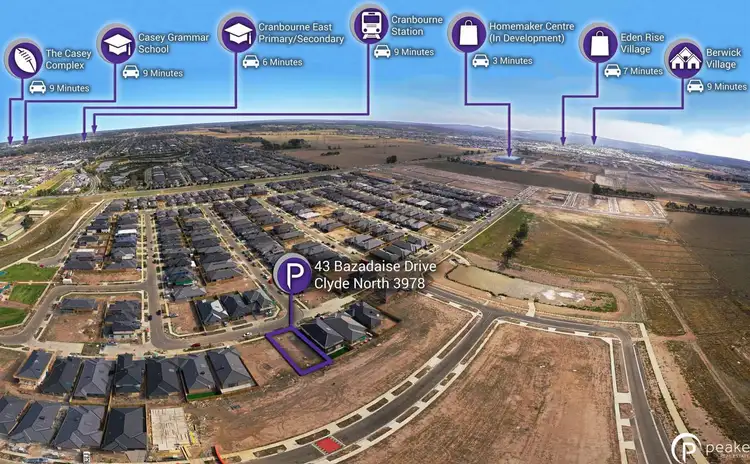 Second view of Homely land listing, 43 Bazadaise Drive, Clyde North VIC 3978