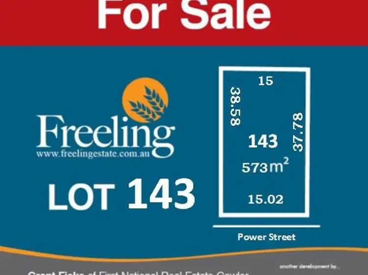 Main view of Homely land listing, Lot 143 Power Street, Freeling SA 5372
