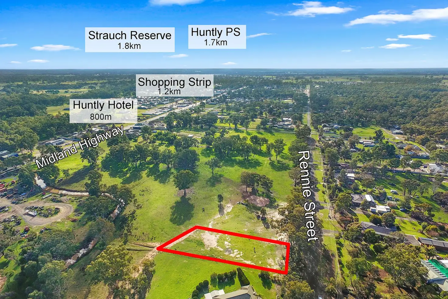 Main view of Homely land listing, 76 Rennie Street, Huntly VIC 3551