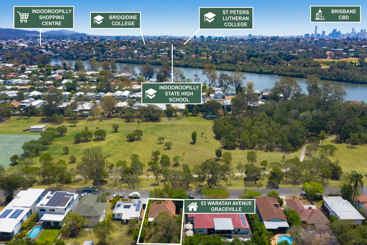 Main view of Homely house listing, 53 Waratah Avenue, Graceville QLD 4075