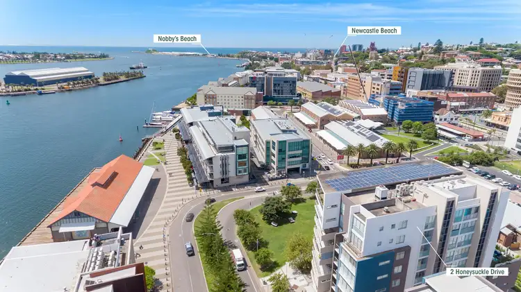 Second view of Homely apartment listing, 401/2 Honeysuckle Drive, Newcastle NSW 2300