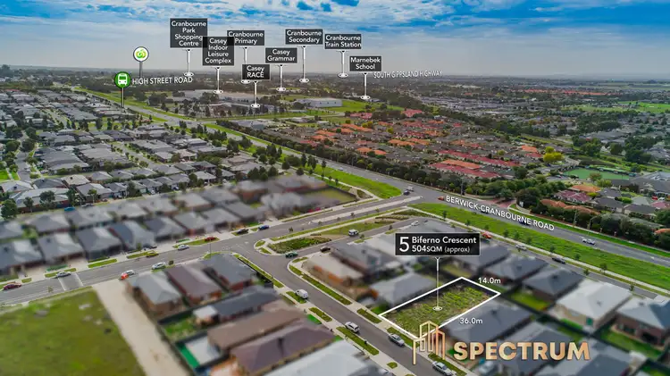 Main view of Homely land listing, 5 Biferno Crescent, Cranbourne East VIC 3977