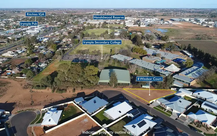 Main view of Homely land listing, 8 Windsor Court, Irymple VIC 3498