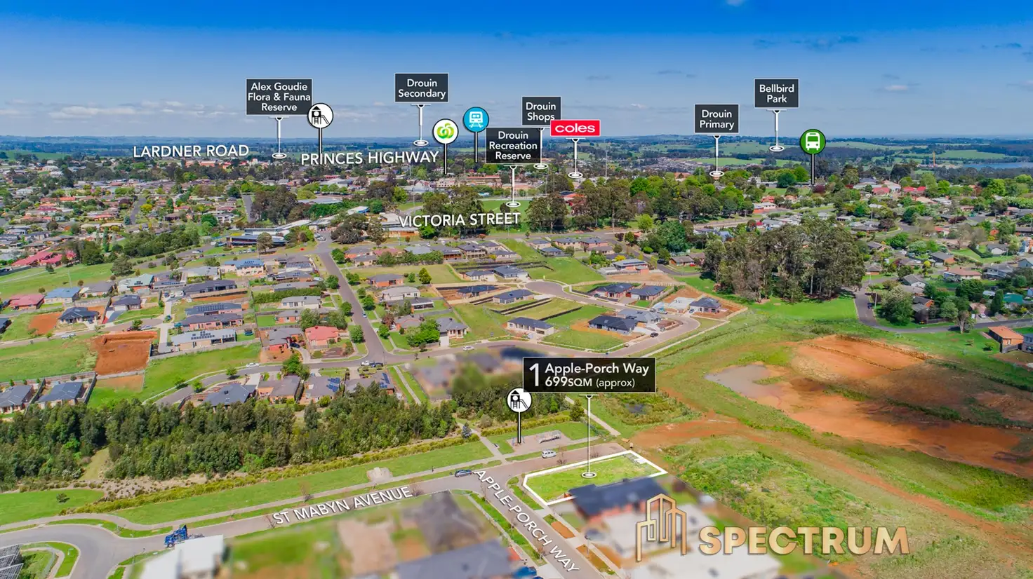 Main view of Homely land listing, 1 Appleporch Way, Drouin VIC 3818