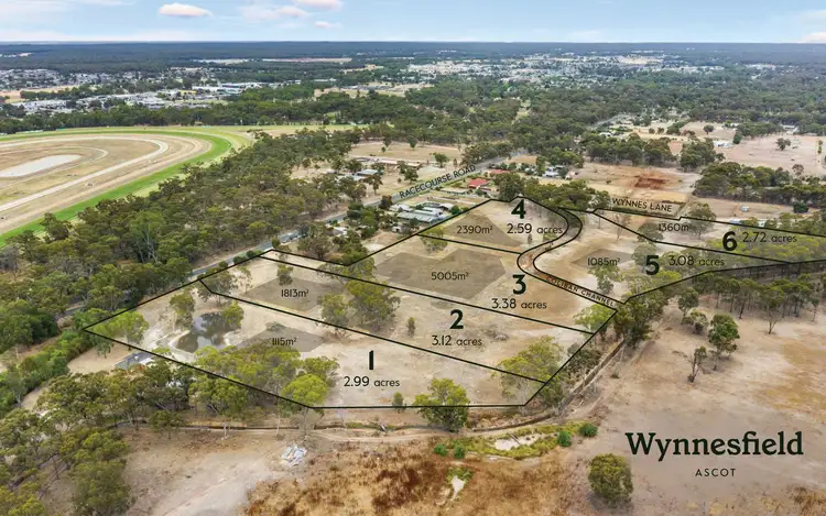 Main view of Homely land listing, Lots 1-6 Racecourse Road & Wynnes Lane, Ascot VIC 3551