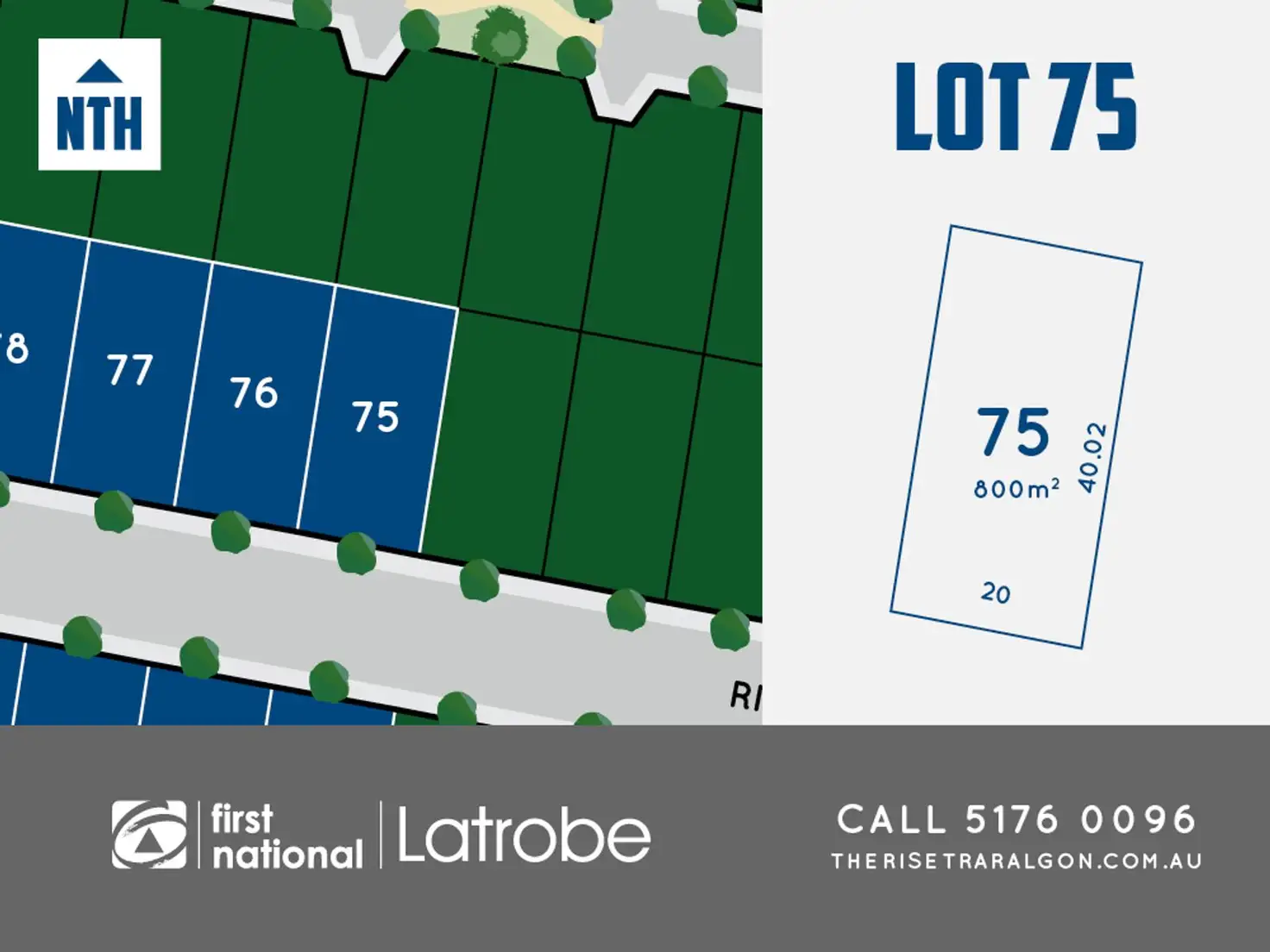 Main view of Homely land listing, Lot 75 Rise Boulevard, Traralgon VIC 3844