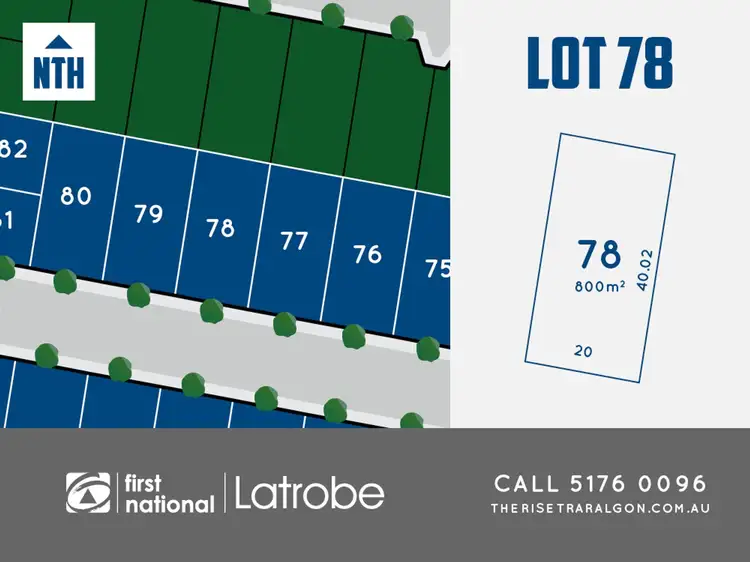 Main view of Homely land listing, Lot 78 Rise Boulevard, Traralgon VIC 3844