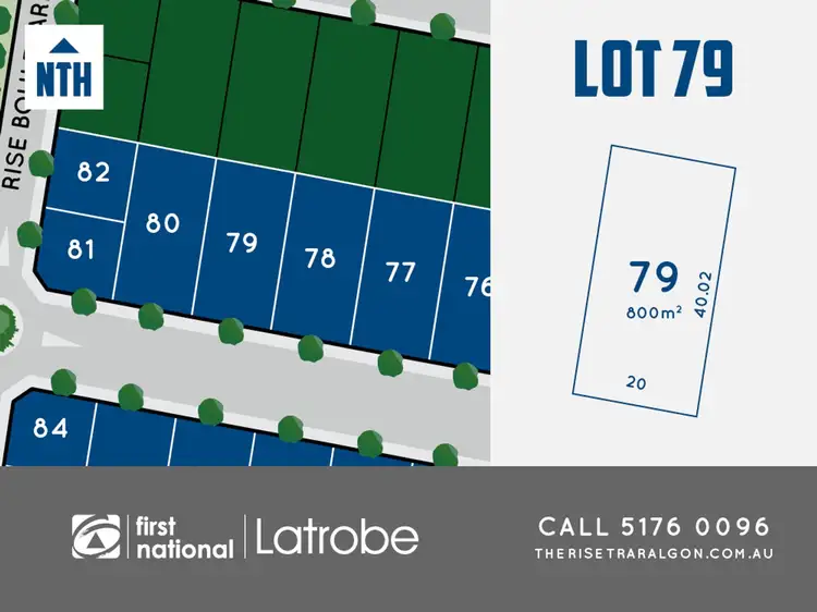 Main view of Homely land listing, Lot 79 Rise Boulevard, Traralgon VIC 3844