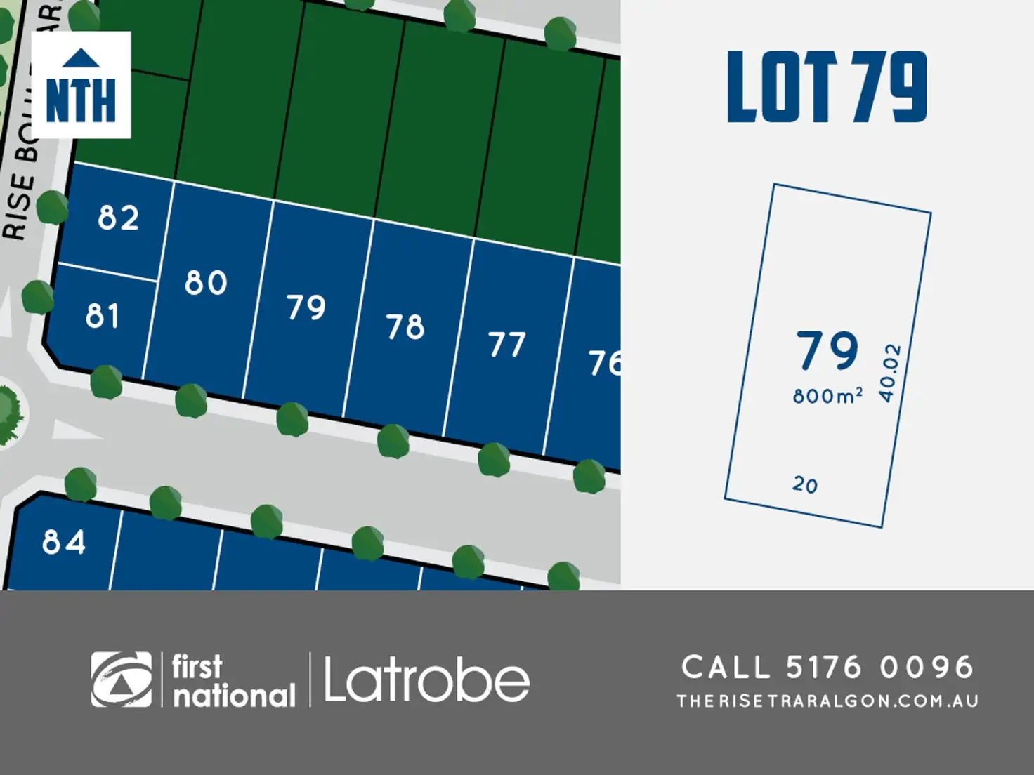 Main view of Homely land listing, Lot 79 Rise Boulevard, Traralgon VIC 3844