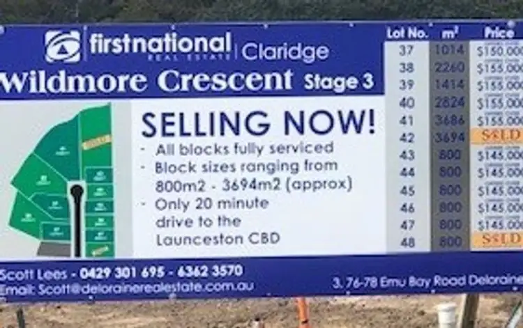 Lot 44 Wildmore, Exeter TAS 7275