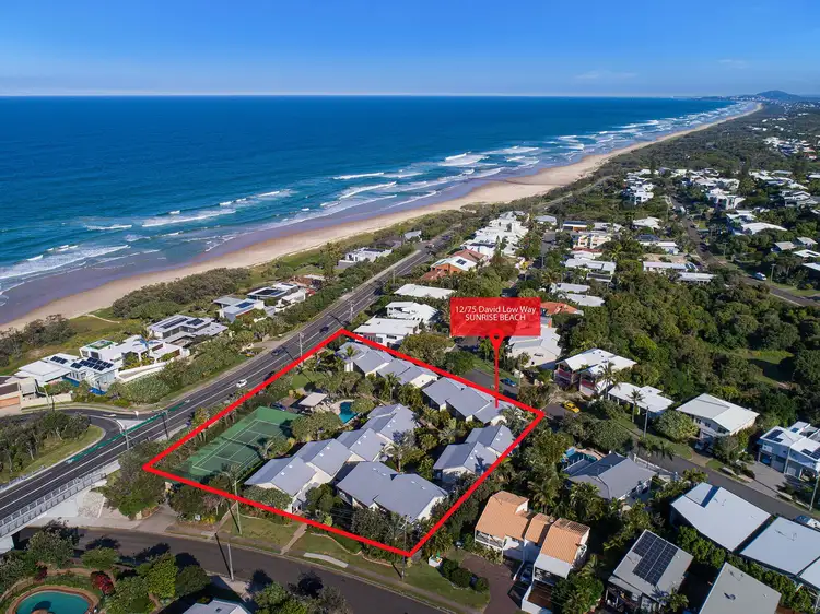 Main view of Homely townhouse listing, 12/75 David Low Way, Sunrise Beach QLD 4567