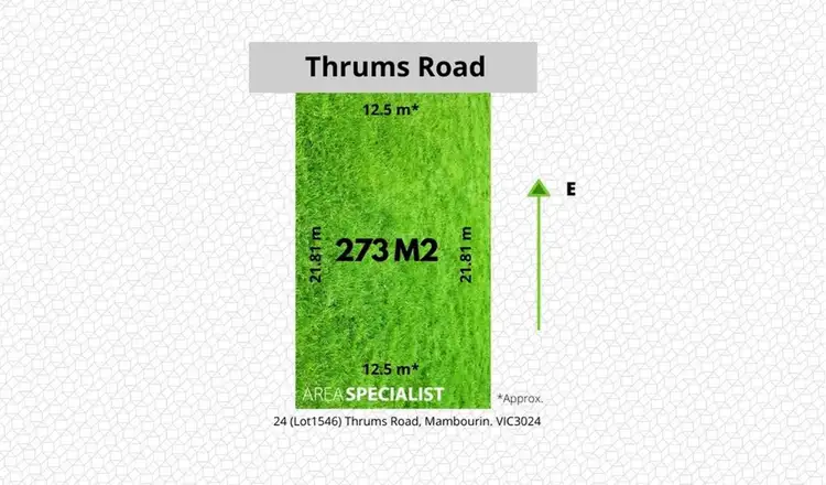 Main view of Homely land listing, 24 Thrums Road, Mambourin VIC 3024