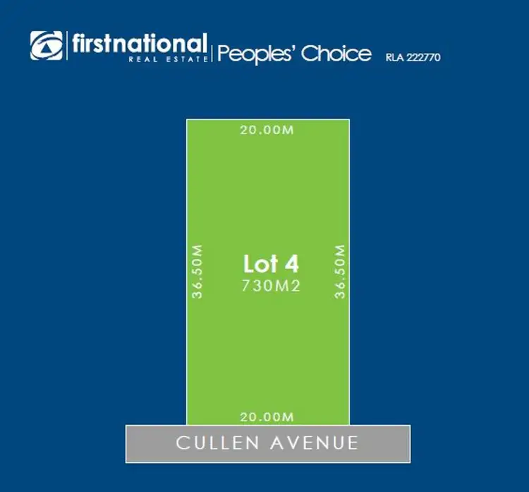 Main view of Homely land listing, Lot 4 Cullen Avenue, Gawler East SA 5118