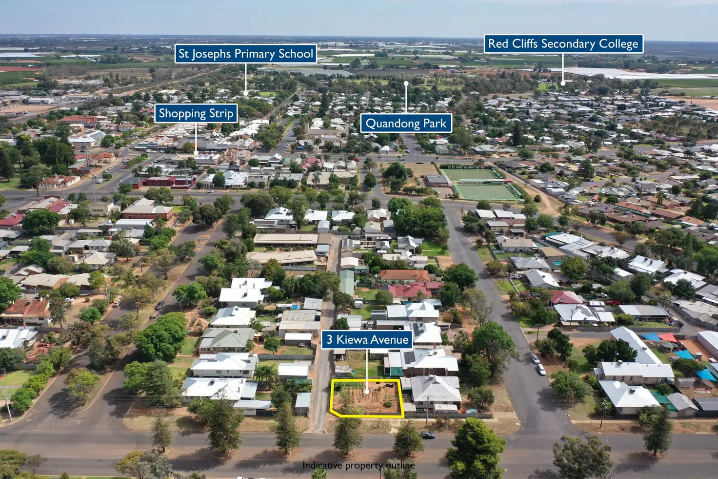 Main view of Homely land listing, 3 Kiewa Avenue, Red Cliffs VIC 3496