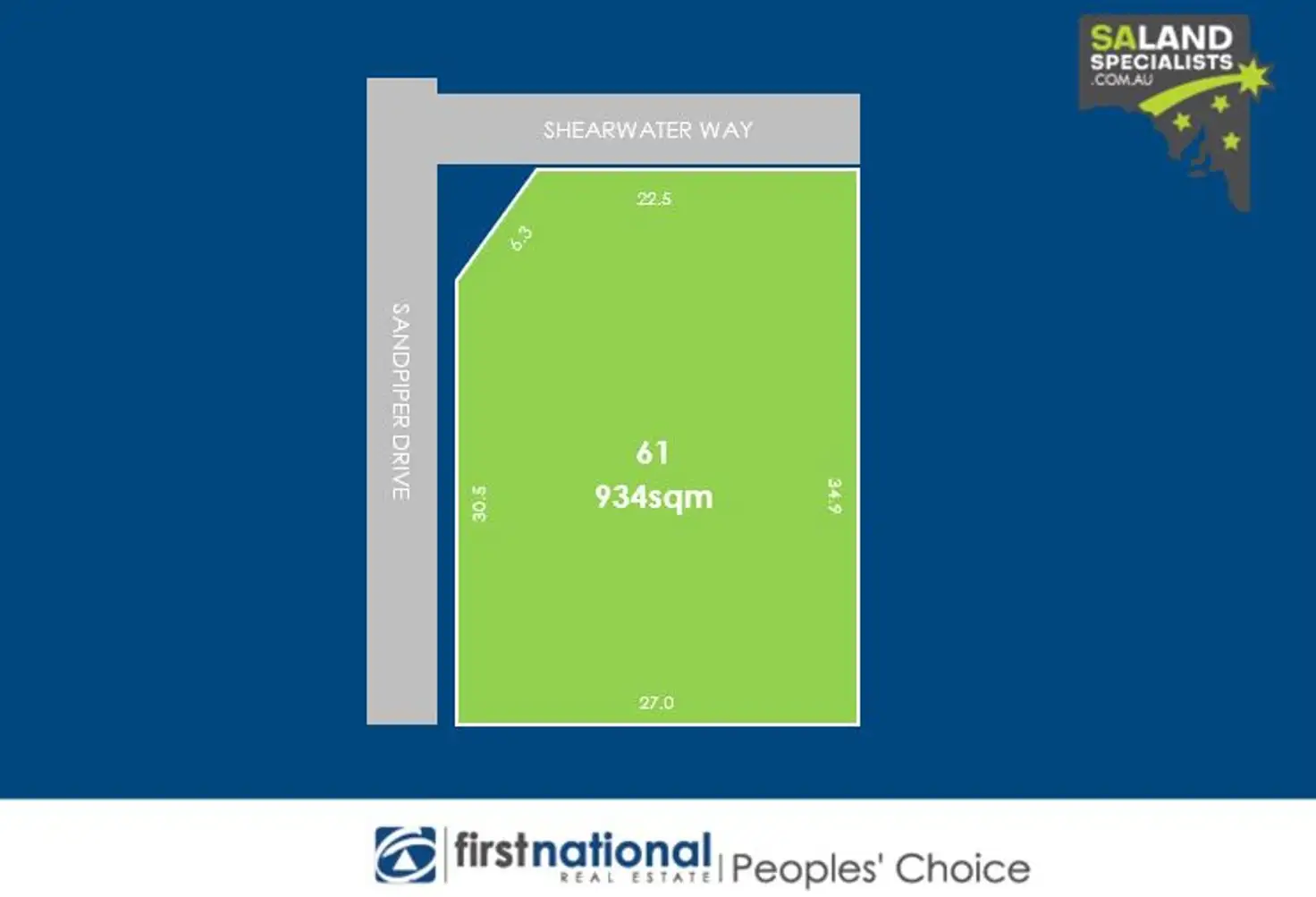Main view of Homely land listing, 61 Sandpiper Drive, Thompson Beach SA 5501