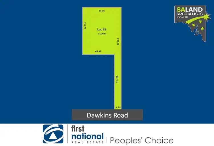 Main view of Homely land listing, 165A Dawkins Road, Lewiston SA 5501
