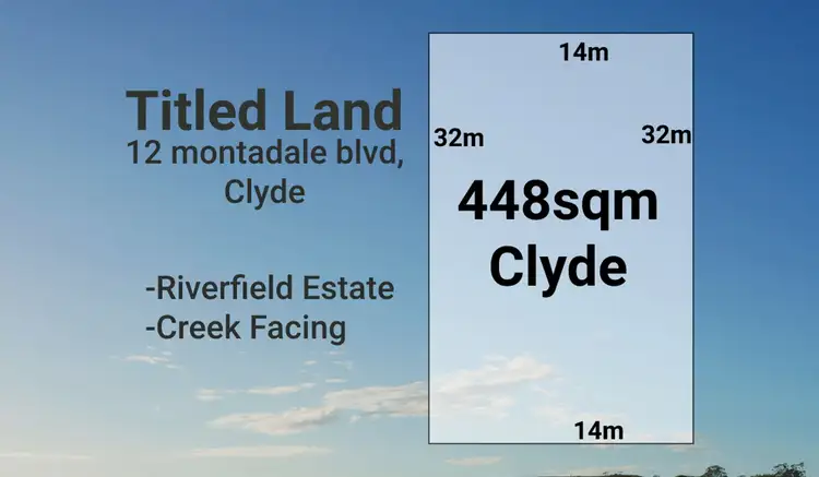 Main view of Homely land listing, 12 Montadale Blvd, Clyde VIC 3978