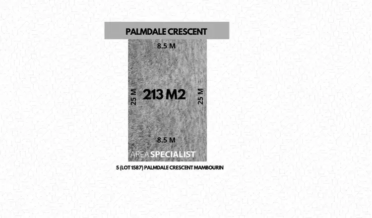 Main view of Homely land listing, LOT 1587, 5 Palmdale Crescent, Mambourin VIC 3024