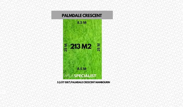 Second view of Homely land listing, LOT 1587, 5 Palmdale Crescent, Mambourin VIC 3024