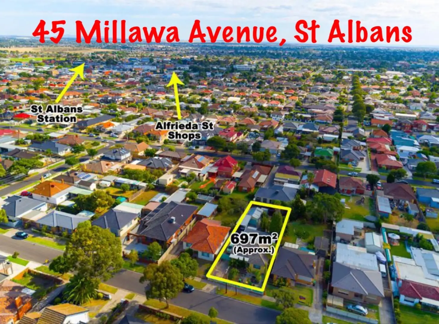 Main view of Homely house listing, 45 Millawa Avenue, St Albans VIC 3021