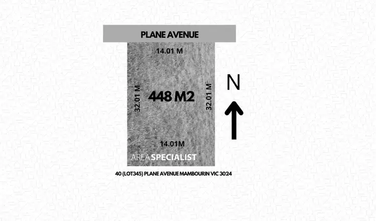 Main view of Homely land listing, LOT 345, 40 Plane Avenue, Mambourin VIC 3024