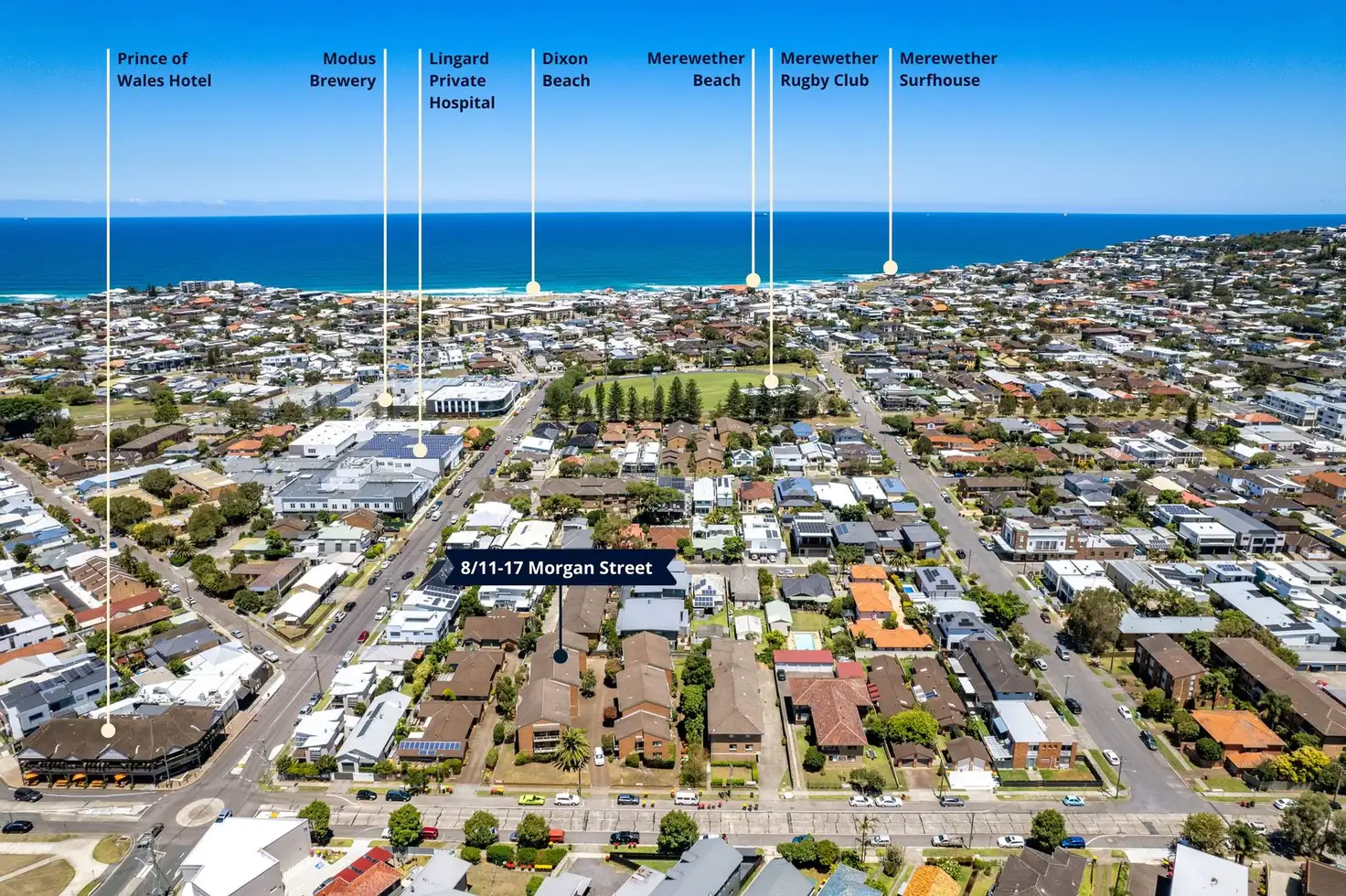Main view of Homely apartment listing, 8/11-17 Morgan Street, Merewether NSW 2291