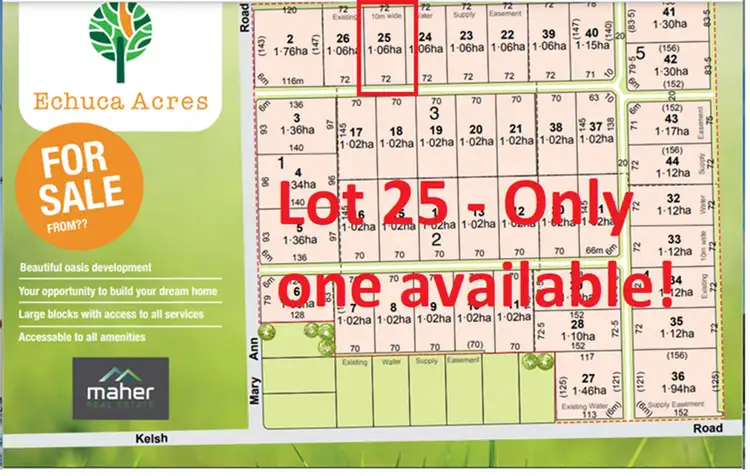 Main view of Homely land listing, Lot 25 Curlew Drive, Echuca VIC 3564