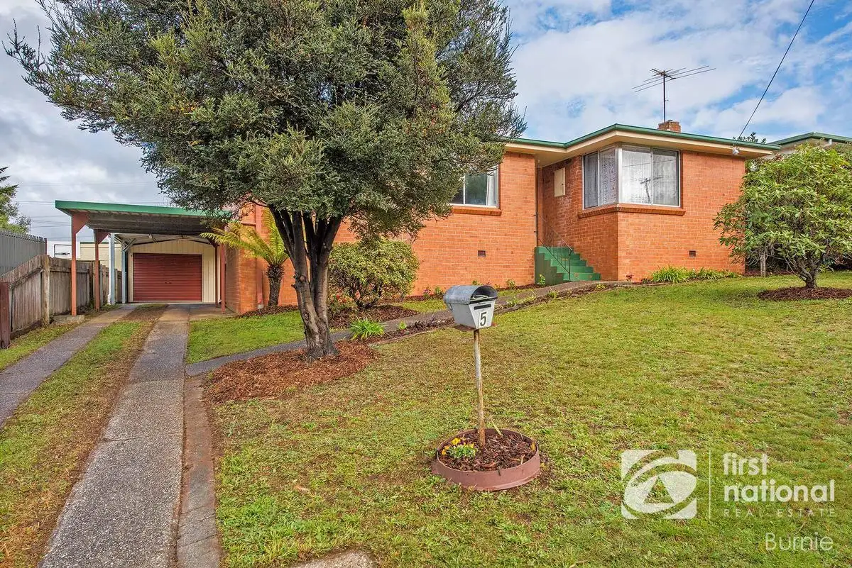Main view of Homely house listing, 5 Jacobs Crescent, Upper Burnie TAS 7320