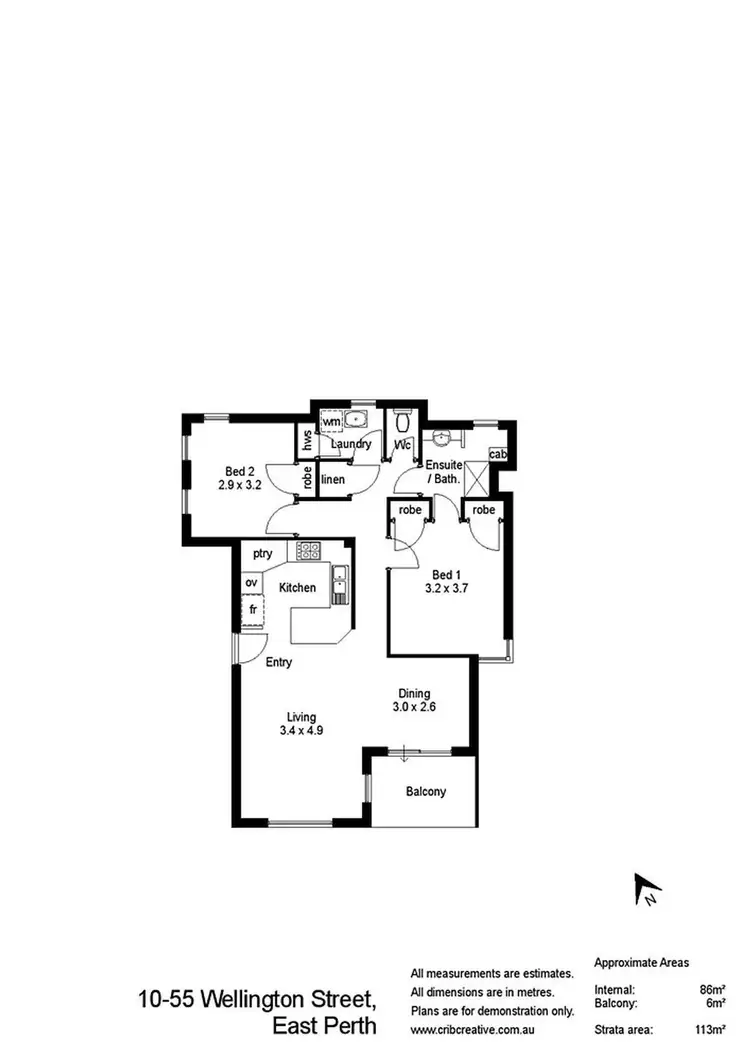 Fourth view of Homely apartment listing, 10/55 Wellington Street, East Perth WA 6004
