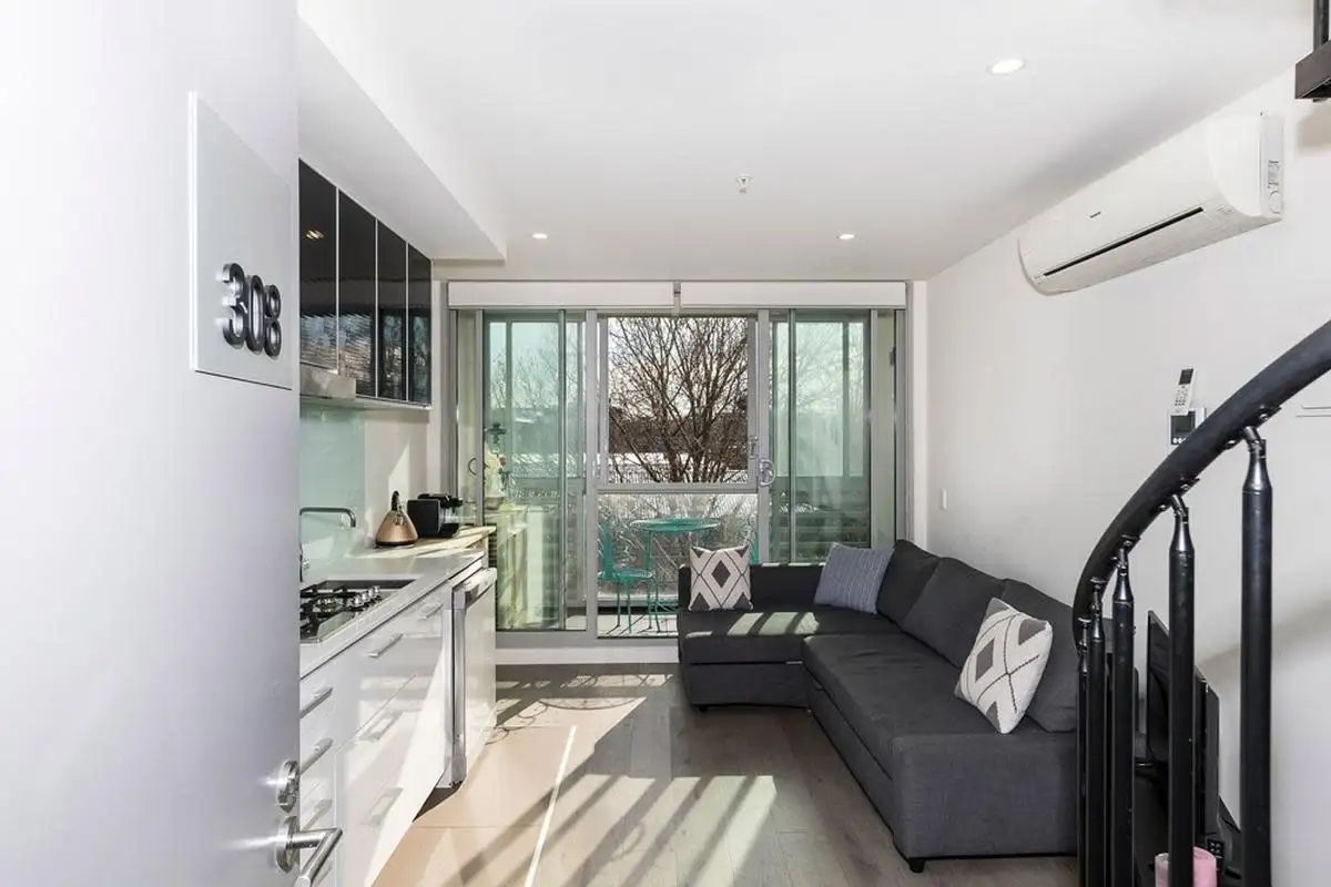Main view of Homely apartment listing, 3-08/429 Spencer Street, Melbourne VIC 3000