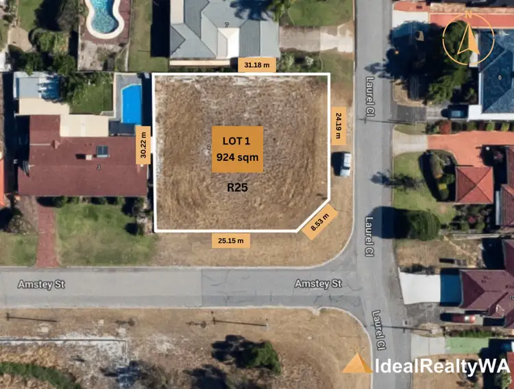 Second view of Homely land listing, LOT B, 1 Amstey Street, Riverton WA 6148