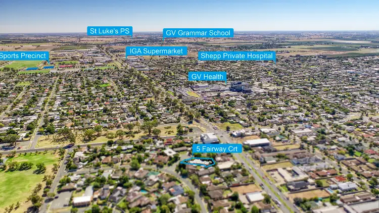 Main view of Homely house listing, 5 Fairway Court, Shepparton VIC 3630
