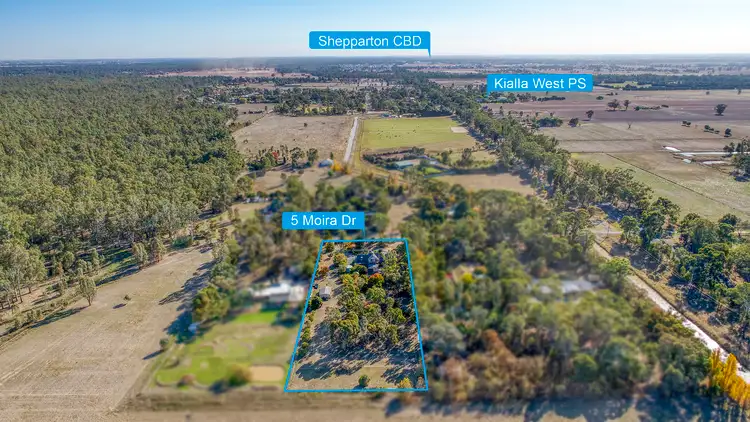 Second view of Homely rural property listing, 5 Moira Drive, Kialla West VIC 3631