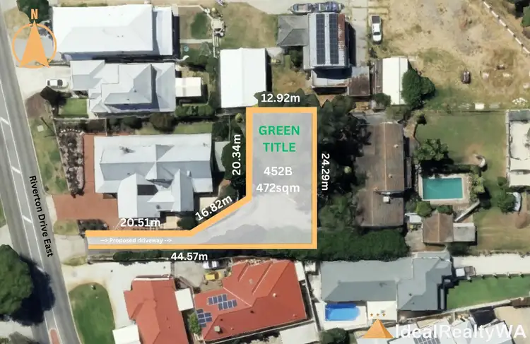 Main view of Homely land listing, 452B Riverton Drive East, Riverton WA 6148