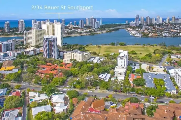 Main view of Homely townhouse listing, 2/34 Bauer Street, Southport QLD 4215